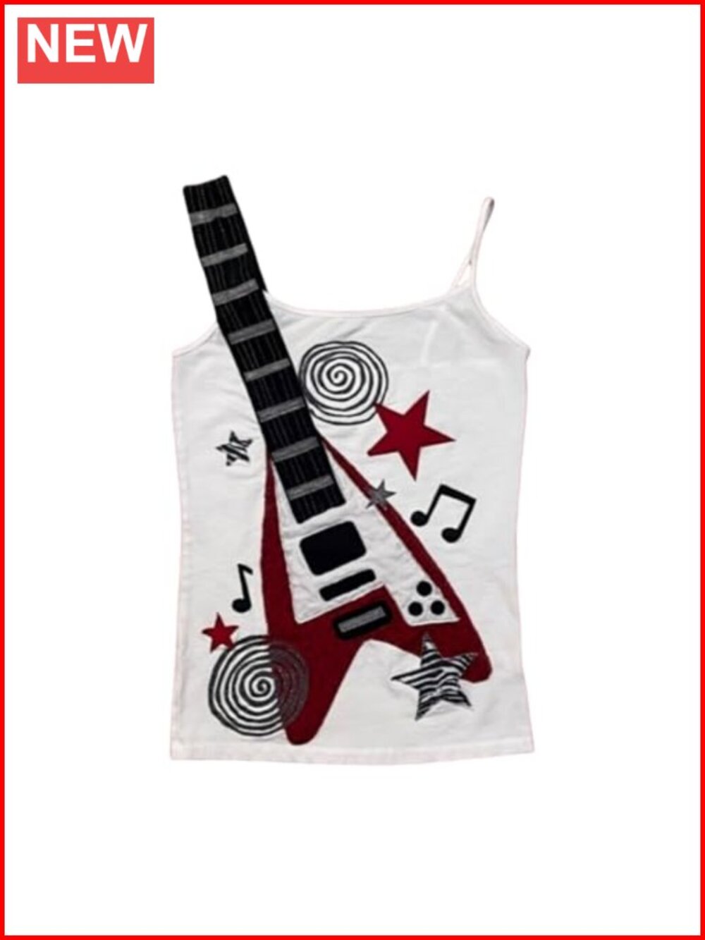 Y2K Punk Rock Graphic Tank Top Women Grunge Gothic Crop Camisole Streetwear